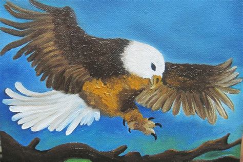 Bald Head Eagle Painting by Xafira Mendonsa - Fine Art America