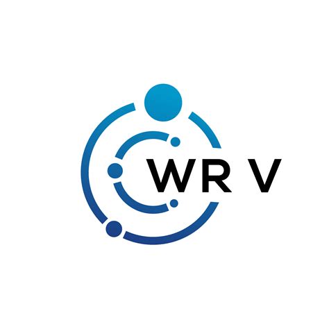 WRV letter technology logo design on white background. WRV creative ...