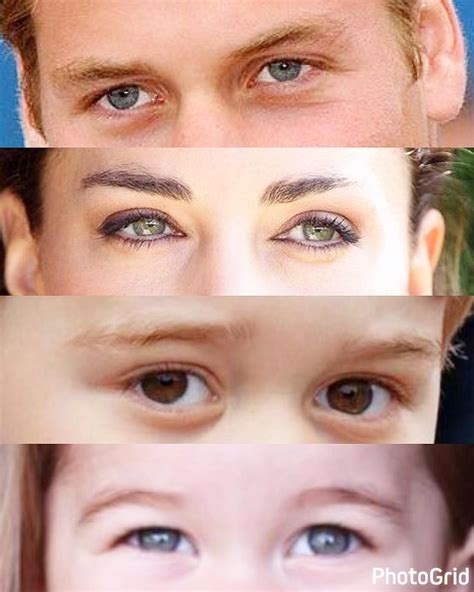 Royal Eyes 1) William - Blue 2) Catherine - Green 3) George - Hazel 4) Charlotte - Blue/Grey ...