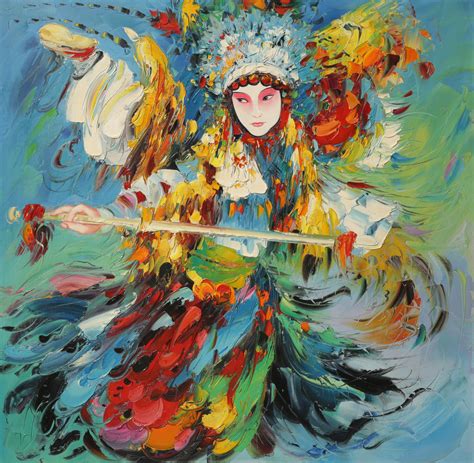 Chinese Peking Opera, Amazing ,the oil painting is on sale . Realism ...