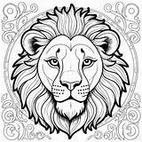 Coloring page leo sketch template