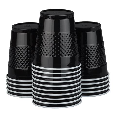 JAM Bulk Plastic Cups, 12 oz, Black, 200 Cups/Box - Walmart.com - Walmart.com