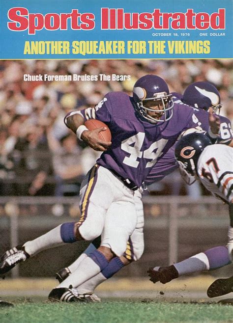 Minnesota Vikings Chuck Foreman... Sports Illustrated Cover by Sports ...