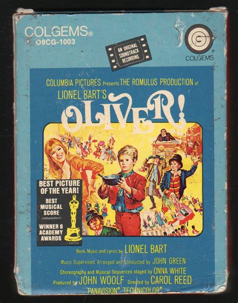 Oliver - Original Soundtrack 1968 Colgems 8-track tape