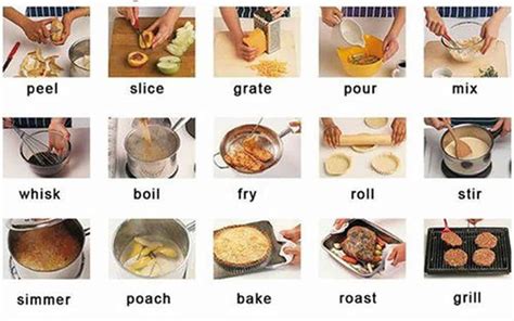 Useful Cooking Verbs in English - ESLBUZZ