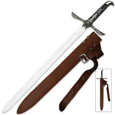 Winged Skull Long Sword with Belt Sheath | CHKadels.com | Survival ...