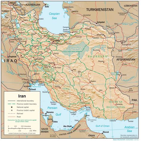 خريطة إيران Iran Map - مجلة رحالة