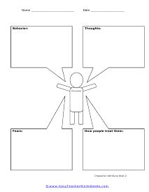 Character Trait Chart Graphic Organizer