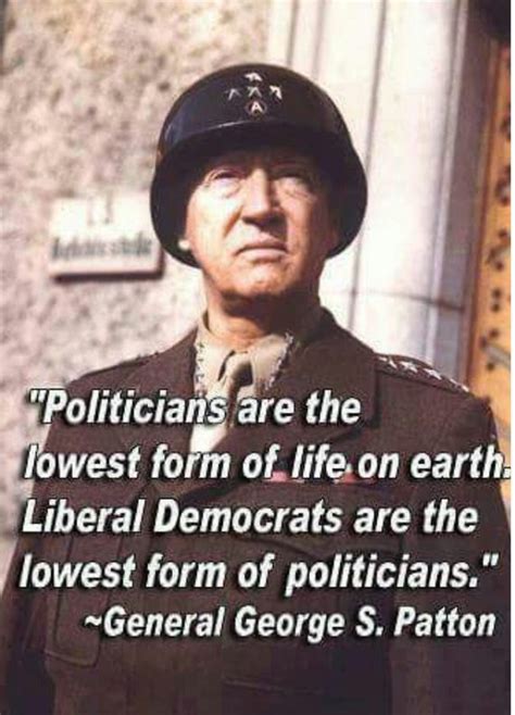 General Patton WW2 Quote Good Politician Vintage