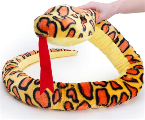 Giant Plush Snake - 180cm - Childrens Soft Toys (YELLOW) - Toyland