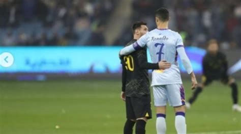 Ronaldo celebrates Saudi debut with Messi hug - AffluenceR