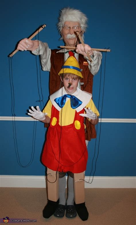 Pinocchio and Gepetto Illusion Halloween Costume