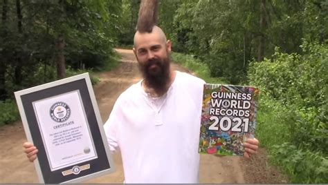 Minnesota Man Takes Home Guinness World Record For Tallest Mohawk