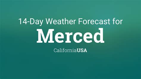 Merced, California, USA 14 day weather forecast