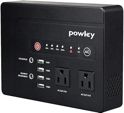 200Watt Portable Power Bank with AC Outlet, Powkey 42000mAh ...