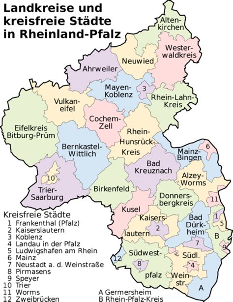 Rhineland-Palatinate map