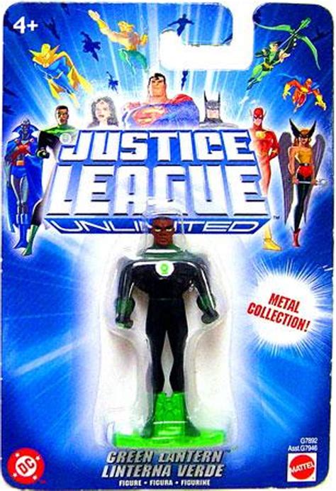 Justice League Unlimited Green Lantern Diecast Figure Blue Card Mattel ...