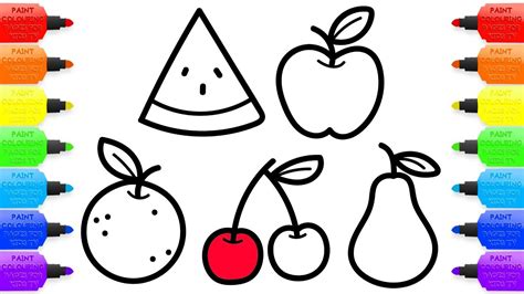 Fruits Drawing For Colouring at GetDrawings | Free download