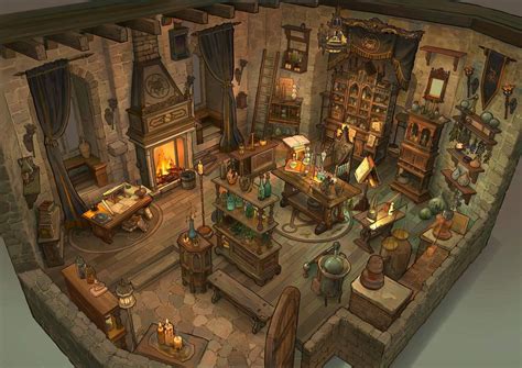 ArtStation - Alchemist’s Study Room