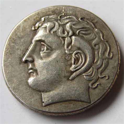 G(34) Rare Ancient Greek Silver Didrachm Coin from Kyrene 308 BC Copy Coins-in Non-currency ...