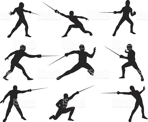 Foil fencing clipart - Clipground