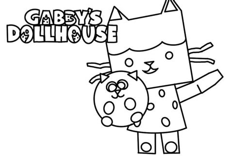 MerCat from Gabby's Dollhouse Coloring Page - Free Printable Coloring ...