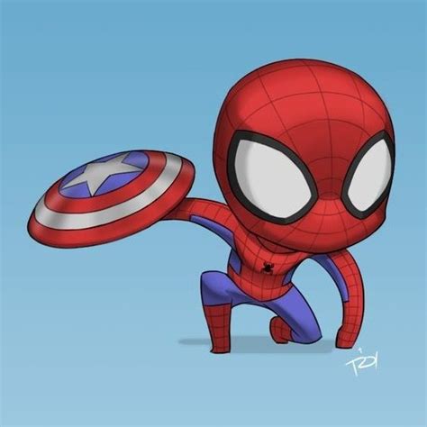 spider man civil war Chibi Marvel, Marvel Dc Comics, Marvel Art, Marvel Heroes, Marvel ...