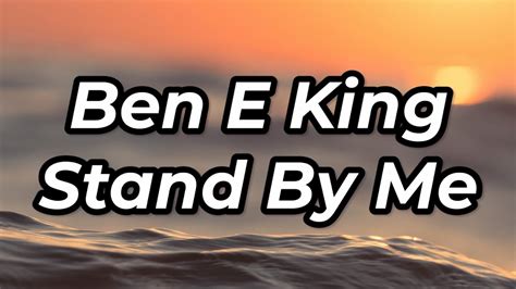 Ben E King - Stand By Me (Guitar Acoustic Cover + Lyrics) - YouTube