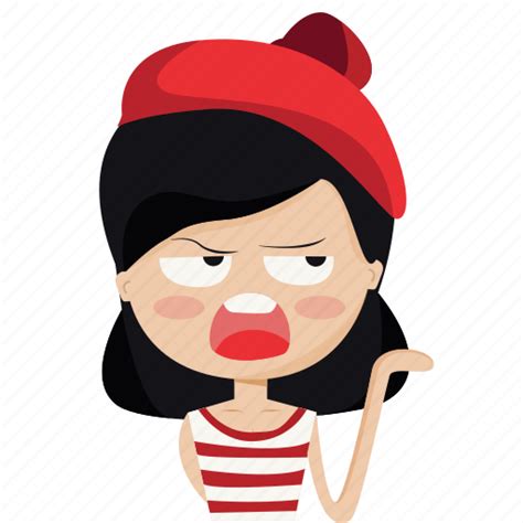 Bad, cartoon, character, french, girl, person, woman icon - Download on ...