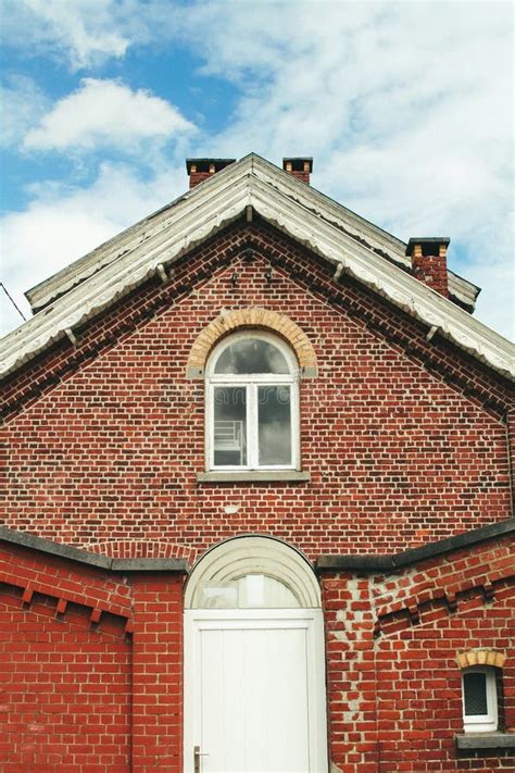 Old Red Brick House in Belgium Stock Photo - Image of brown, black: 102586196