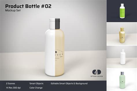 Product Bottle Mockup #02 | Cup & Container Mockups ~ Creative Market