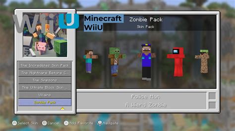 Zombie Skin Pack V1 [Minecraft Wii U Edition] [Mods]