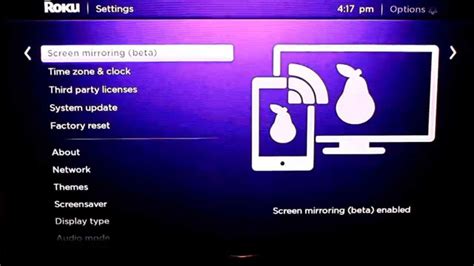 Roku Screen Mirroring To HD TV Using A Samsung Galaxy S4 - YouTube