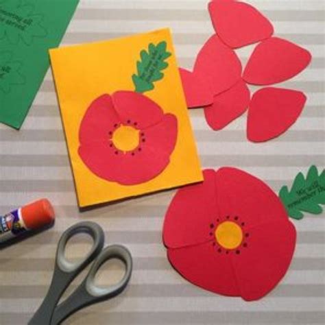 Veterans Day Poppy Craft