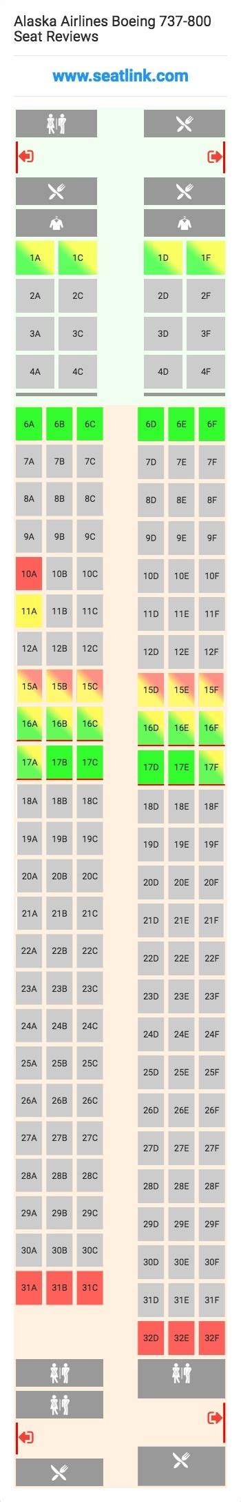 4 Images Alaska Airlines Seating Chart 73h And Description - Alqu Blog