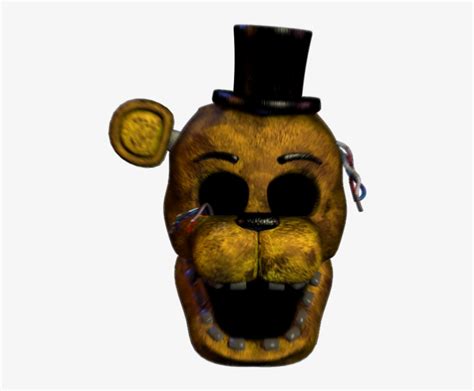 Golden Freddy Head - Fnaf Withered Golden Freddy Head Transparent PNG - 523x655 - Free Download ...