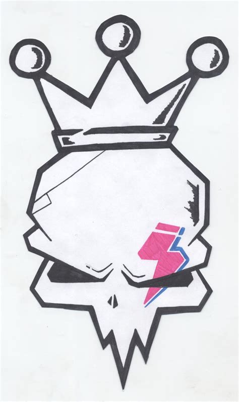 Skull With Crown by SeanTheViolentArtist on DeviantArt