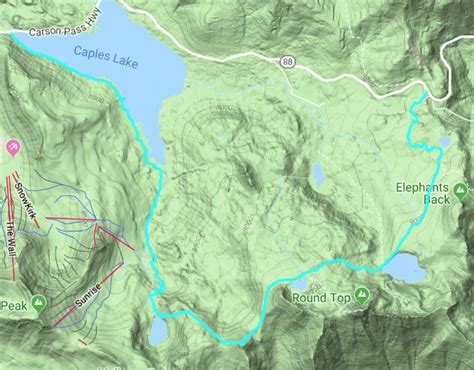 Greg's Carson Pass South Area Hiking Index