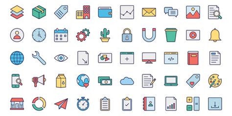 User Interface Design Vector Icons by Pixlestudio | Codester