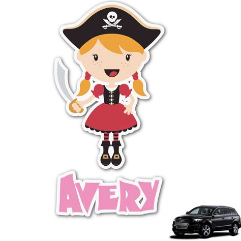 Custom Pink Pirate Graphic Car Decal (Personalized) | YouCustomizeIt