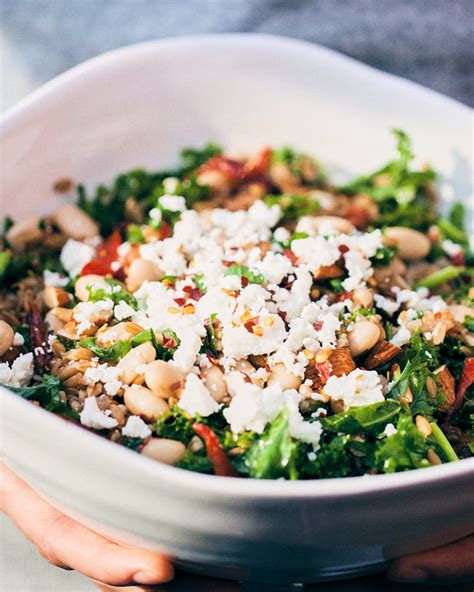 Farro Pilaf with Mushrooms, White Beans and Kale - Evergreen Kitchen