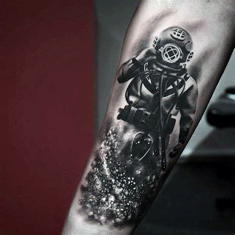 60 Diver Tattoo Designs For Men - Underwater Ink Ideas