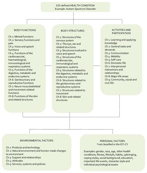 The key components of the ICF and its chapters. Ch: chapter. | Download Scientific Diagram