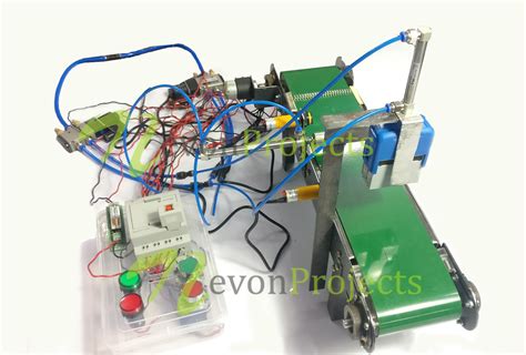 Automatic Stamping Labeling Machine Using PLC