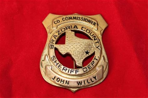 County Commissioner, Brazoria County Sheriff Depertment | Police badge ...