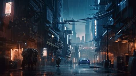 Cyberpunk City Powerpoint Background For Free Download - Slidesdocs