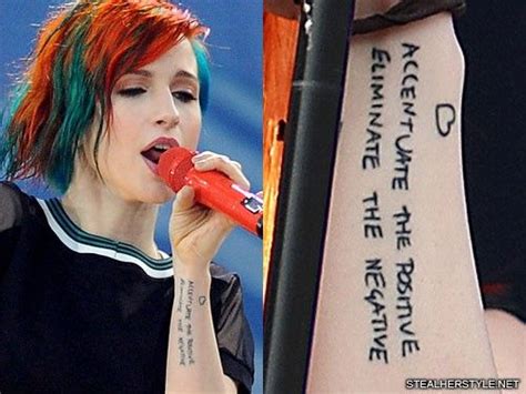 Hayley Williams' Tattoos & Meanings | Steal Her Style | Hayley williams tattoos, Hayley williams ...