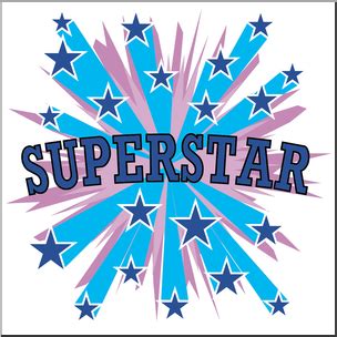 Clip Art: Starburst Superstar Color – Abcteach