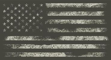 American Flag Vector Black And White