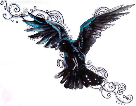 Raven Tattoo Design by Lucky978 on DeviantArt